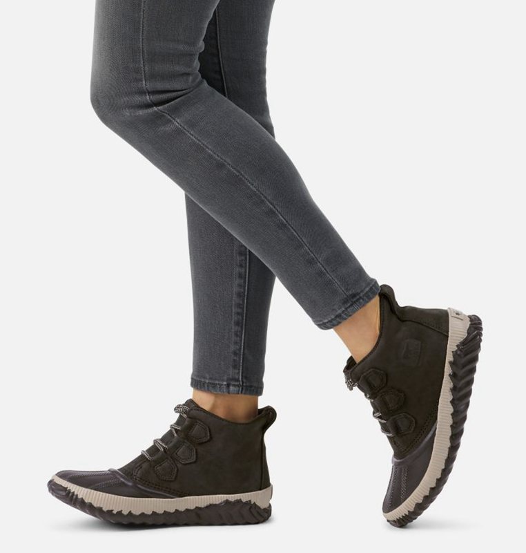 Botines Sorel Mujer - Out N About™ Plus Bajas Negras - 98712-UQZG